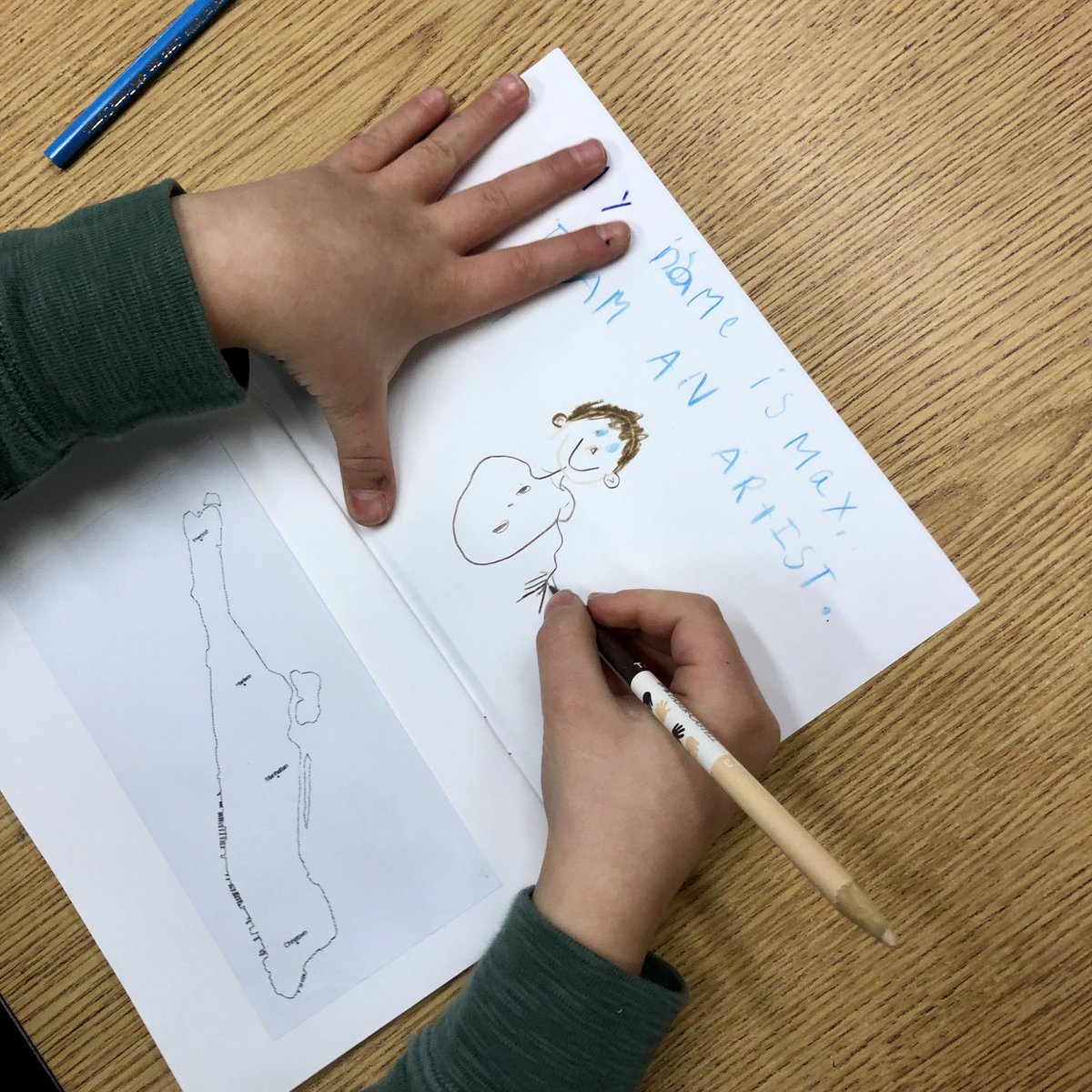 CaedmonArt's tweet photo. #CaedmonArt 
#CaedmonGrade1
First Grade students are beginning their Artists On The Map books by drawing themselves as artists. 
More to follow!
#ArtHistoryForKids
#CaedmonCreativity
#TheCaedmonStory
#MontessoriArt https://t.co/VtNJ2QtrYK
