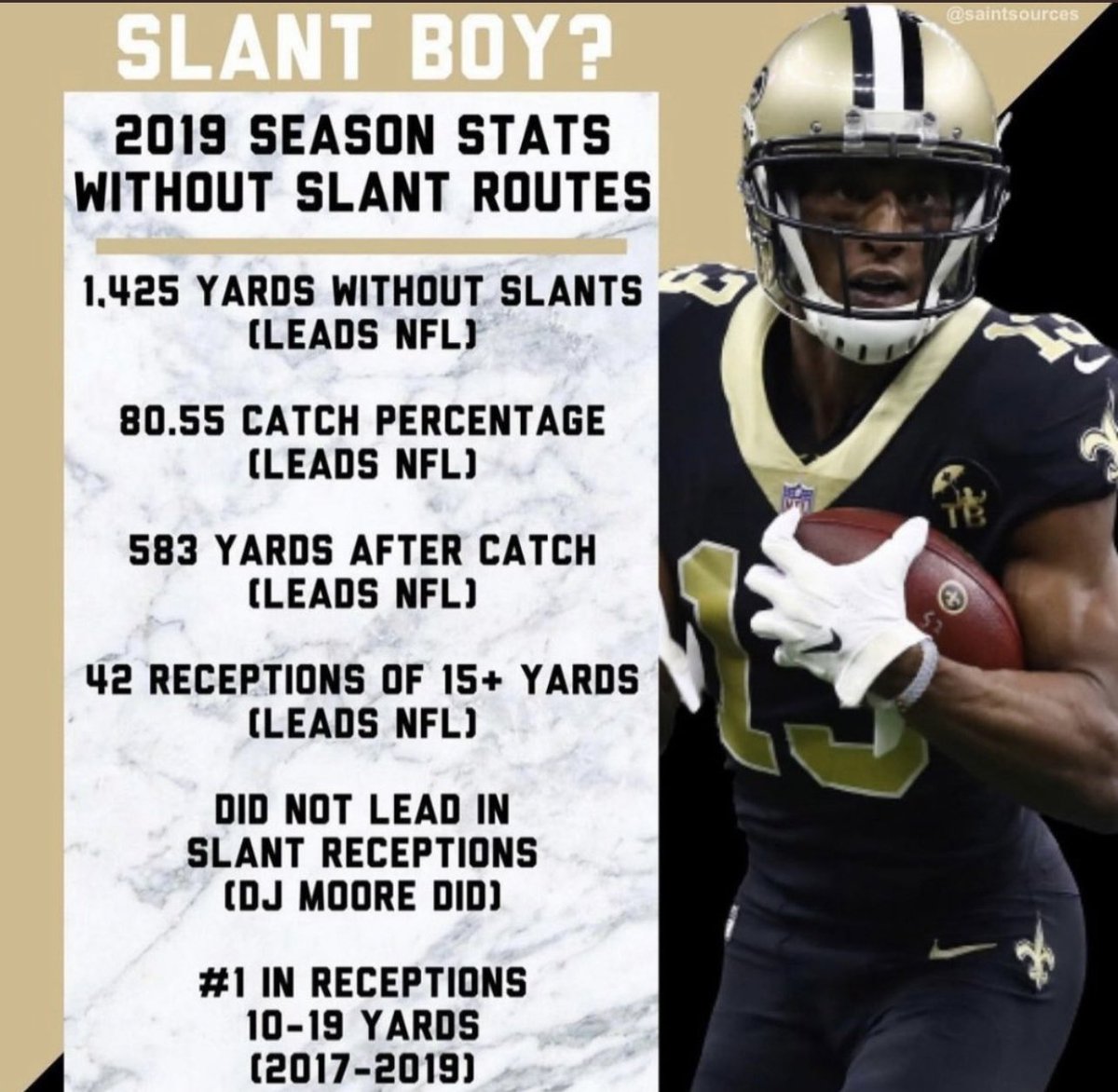 WD4LSaints's tweet photo. Michael Thomas was never slant boy https://t.co/kDxCIgfpAQ