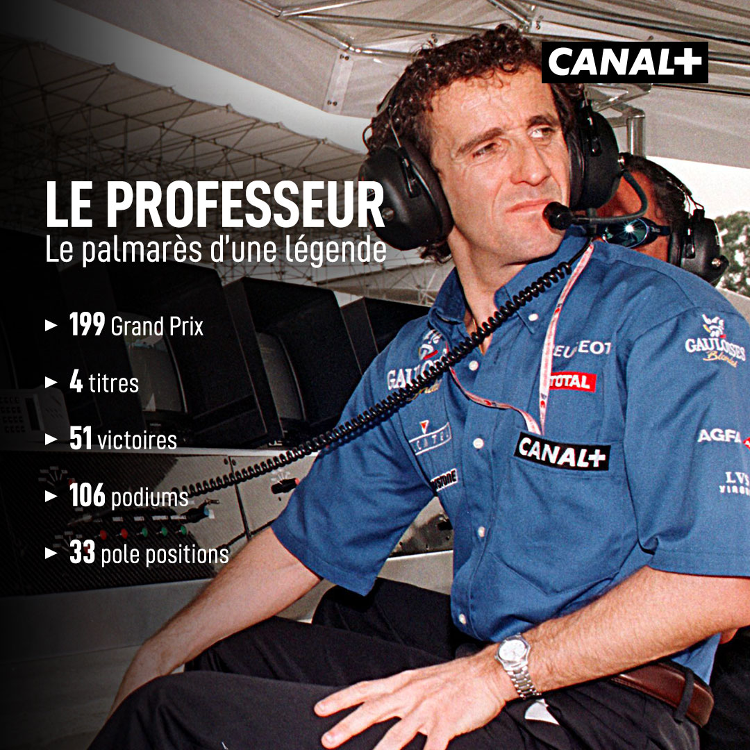 CanalplusF1's tweet photo. Ce 24 février nous souhaitons un joyeux anniversaire à notre quadruple champion du monde Alain Prost ! 🥳 https://t.co/UtrEvJFTfZ