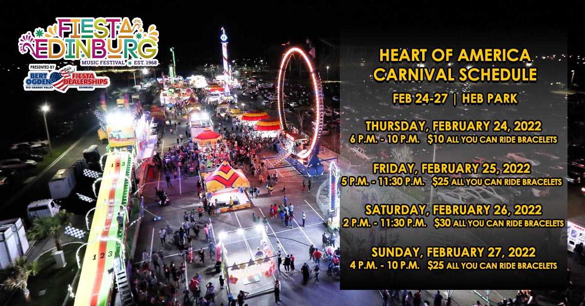 Edinburg Chamber on Twitter "The Heart of America Carnival will be at