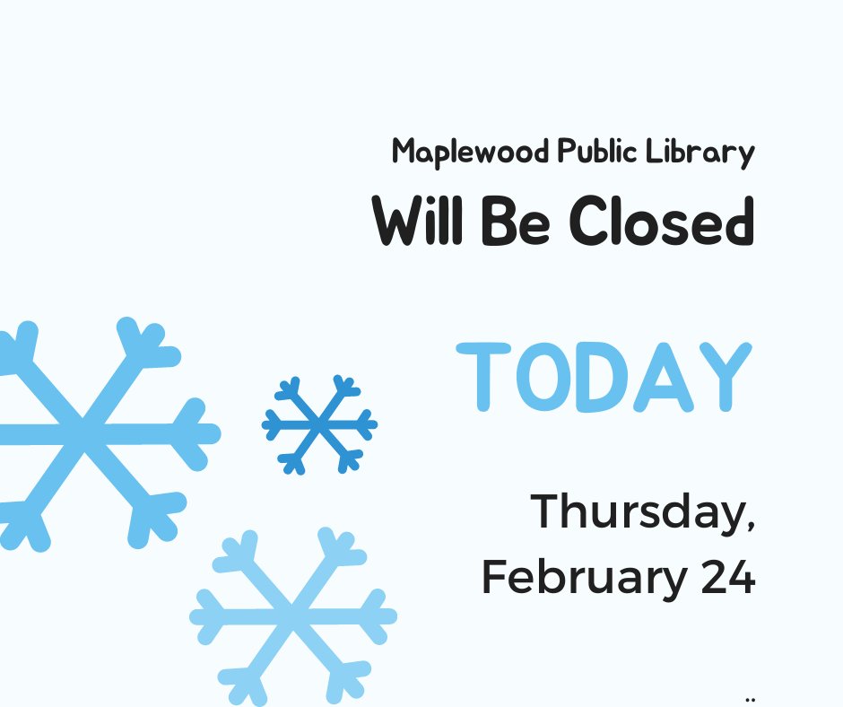 Maplewood Library tweet media