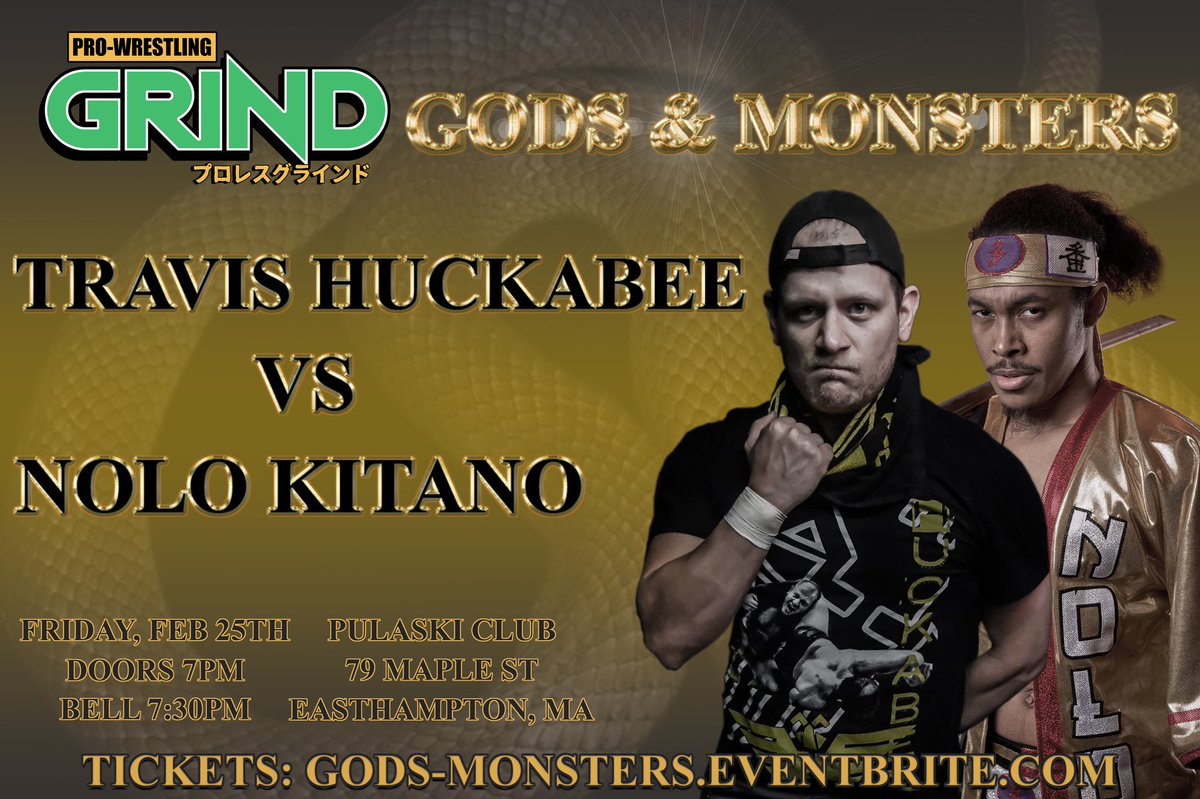 Tomorrow night!
•
First time ever!
• 
Huckabee 🆚️ Kitano!  
#grindweek #ProtectYaNeck