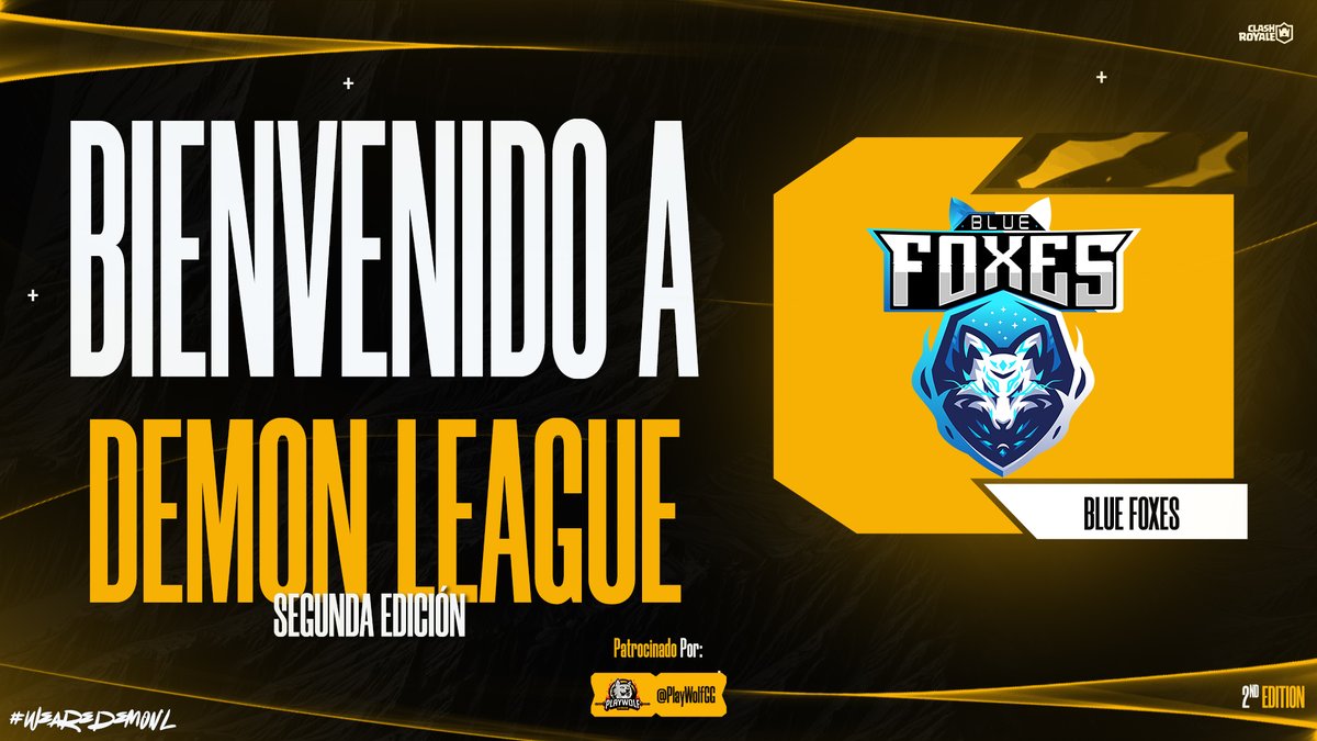Demon League (@demon_leaguegg) on Twitter photo #ClashRoyale | ⚠️Presentación ⚠️
Viene un equipo que quiere demostrar su verdadero nivel en la arena y dejar en alto su nombre, ellos llegan desde Uruguay y prometen mucho en adelante.
🔥| <a href="/FoxesTM/">Blue Foxes™</a> 🇺🇾
¿Serán capaces de ganar esta edición? Coméntanos 👇 
#WeAreDemonL (34/34) #ClashRoyale | ⚠️Presentación ⚠️
Viene un equipo que quiere demostrar su verdadero nivel en la arena y dejar en alto su nombre, ellos llegan desde Uruguay y prometen mucho en adelante.
🔥| <a href="/FoxesTM/">Blue Foxes™</a> 🇺🇾
¿Serán capaces de ganar esta edición? Coméntanos 👇 
#WeAreDemonL (34/34)