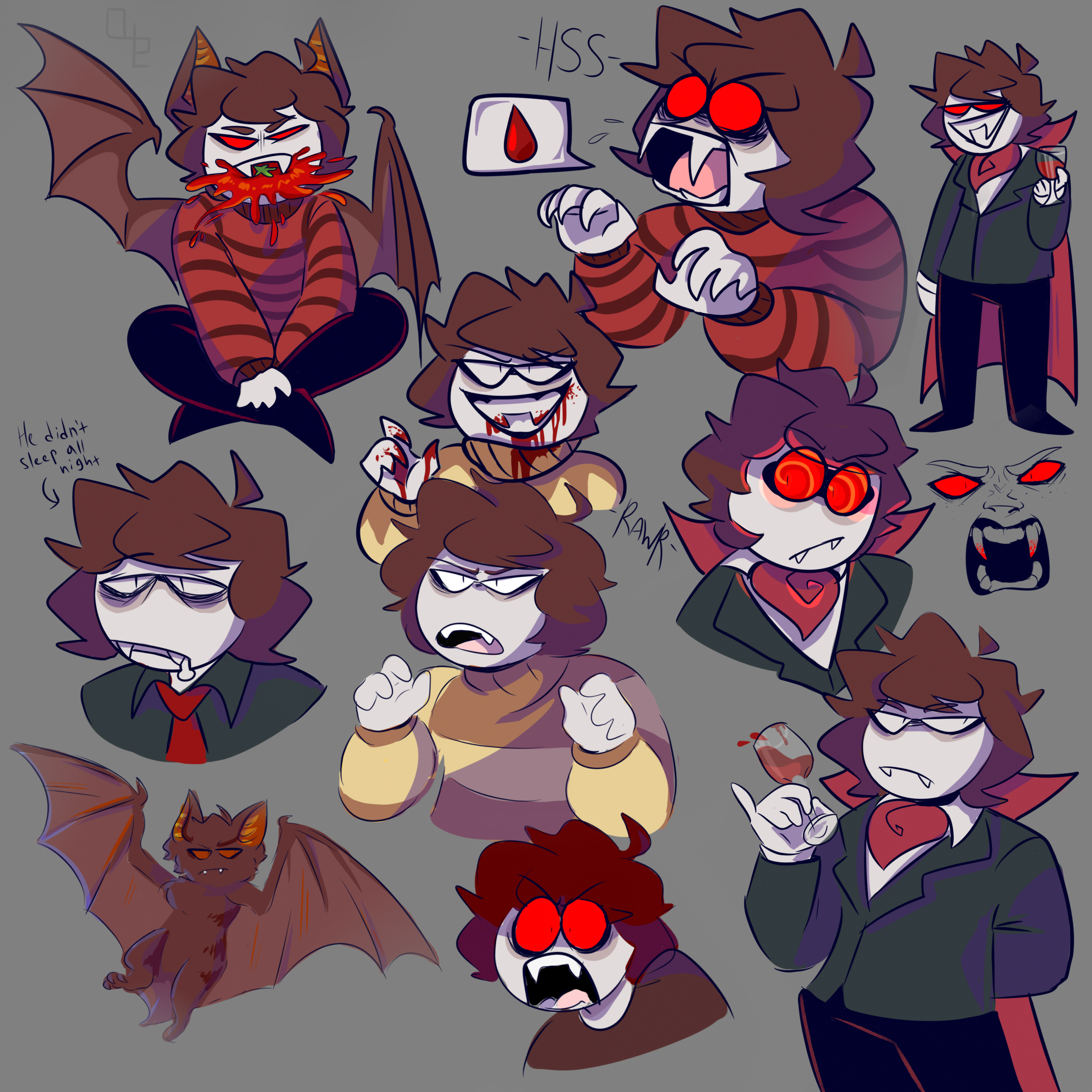 a spooky month au but its bad quality