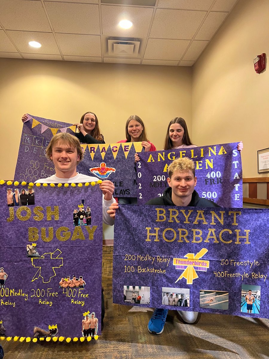 Good luck to our state swimmers today at prelims!! M. Decker, <a href="/c_ailynmarie/">cailyn</a> , <a href="/Grace23040477/">Grace</a> , <a href="/twirlswimm3r/">Addison</a> , <a href="/angelinaallen31/">angelinaallen3589</a> , Robinson, <a href="/claire_wood19/">claire</a> , <a href="/Josh_bugay/">Josh</a> , Horbach, c.decker, @NathanN88014835 , <a href="/r_bartlett7/">Ryan</a> , hug, and Schreck!

<a href="/TbirdEMPIRE/">Bellevue West</a> <a href="/BellevueSchools/">Bellevue Public Schools</a>
