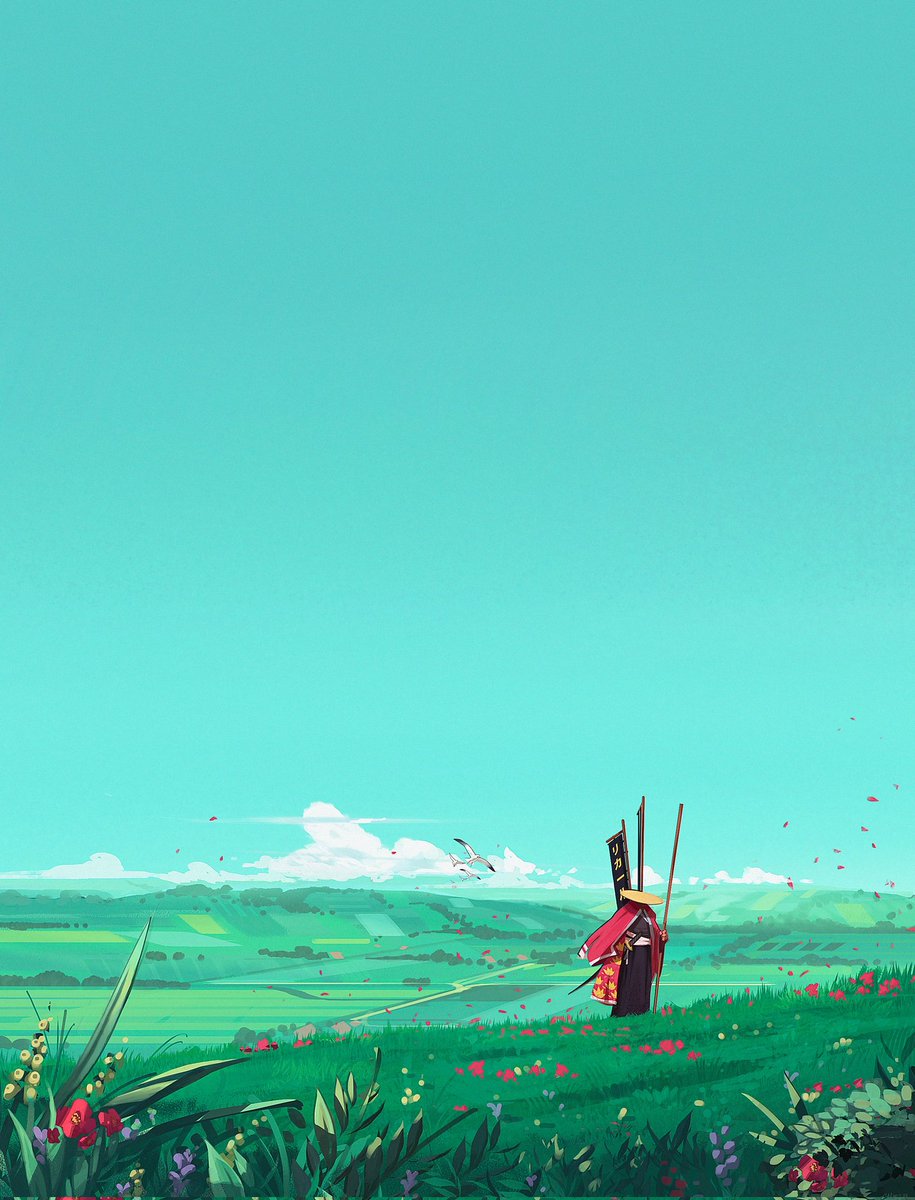 Trying to play with the simplification of a composition ! #illustration #ArtistOnTwitter