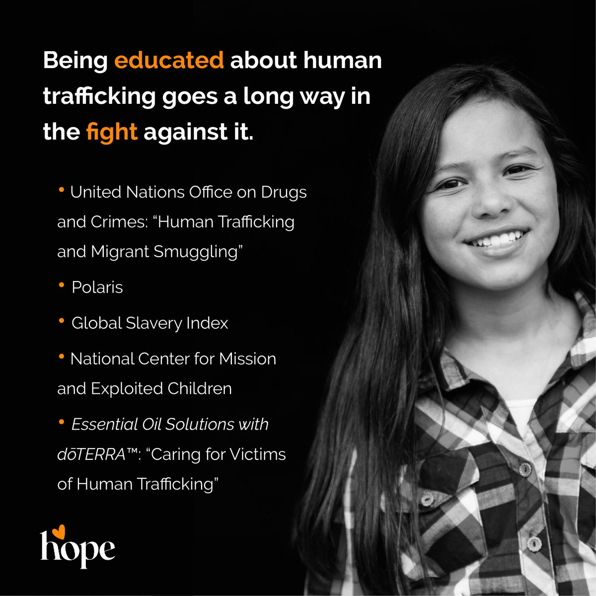 doterra's tweet photo. Educating yourself on human trafficking can go a long way in fighting it. Use this list as a starting place while you work to learn more.
#hope #freedomtohope #endmodernslavery #fighthumantrafficking #engageingood #empoweringchange #doterracares #dhh https://t.co/S6vMRBcrs8