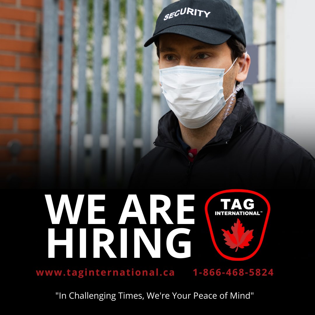TagInternation3's tweet image. WE ARE HIRING - We're always looking for reliable and talented individuals to join our team. If you're ready to help us deliver peace of mind and superior service to our clients, send us your resume. 

Email info@taginternational.ca
☎️ 1-866-468-5824
taginternational.ca