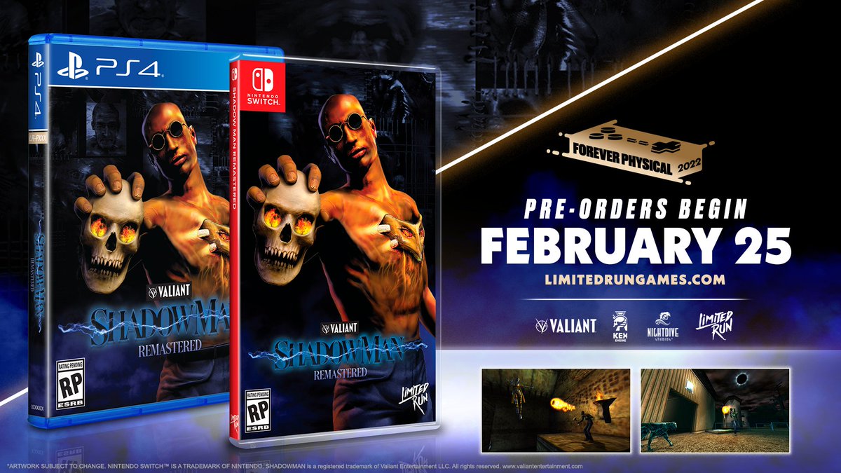 LimitedRunGames's tweet photo. A possessed man is coming, a voodoo mask in his chest &amp; lines of power in his back...
Shadow Man: Remastered is a complete overhaul of the classic game with newly restored content! 4-week open pre-orders for PS4/Switch physical start Friday! Learn more at https://t.co/uFFLbeCnQB https://t.co/VWeeJjNdoC