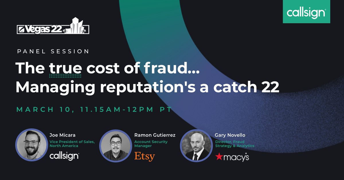 We're starting to count down to #MRCVegas22 . On March 10 <a href="/Joe/">Joe N</a> Micara Jr. will be joining Ramon Gutierrez from <a href="/Etsy/">Etsy</a> and Gary Novello from <a href="/Macys/">Macy's</a> to discuss the effect fraud can have on your business's reputation.