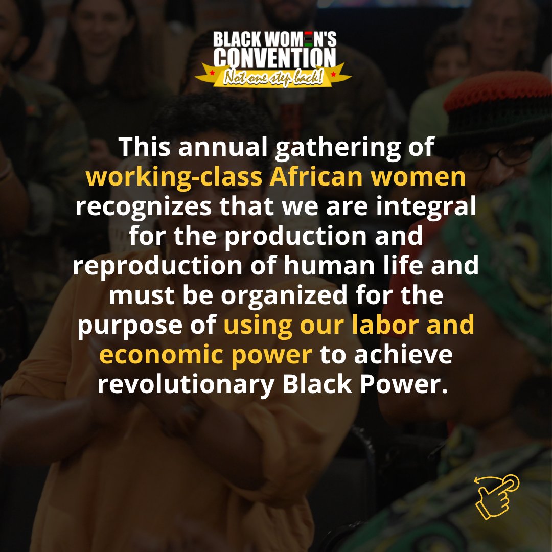 ANWOuhuru's tweet photo. This annual gathering of working-class African women recognizes that we are integral for the production and reproduction of human life and must be organized for the purpose of using our labor and economic power to achieve Black Power.  Register at https://t.co/AX9W2j1ZBi https://t.co/wlxEknTwiW