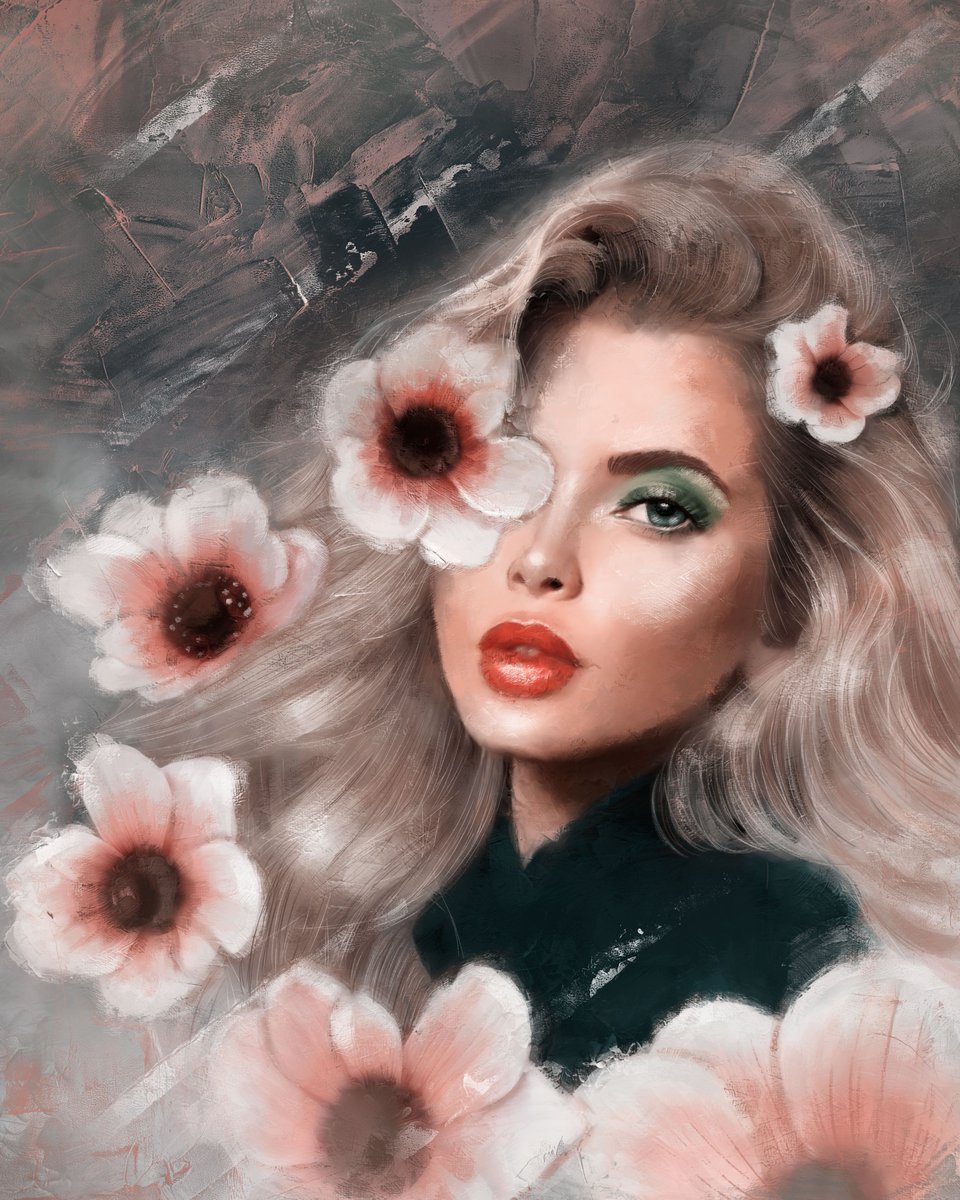 SindySunrise's tweet photo. Please support me!
Portrait of a beautiful girl is done in oil painting technique.
https://t.co/vb6r89GH03
#NFT #NFTartists 
#NFTCommumity 
#NFTCollection https://t.co/n8t3fqFD0U