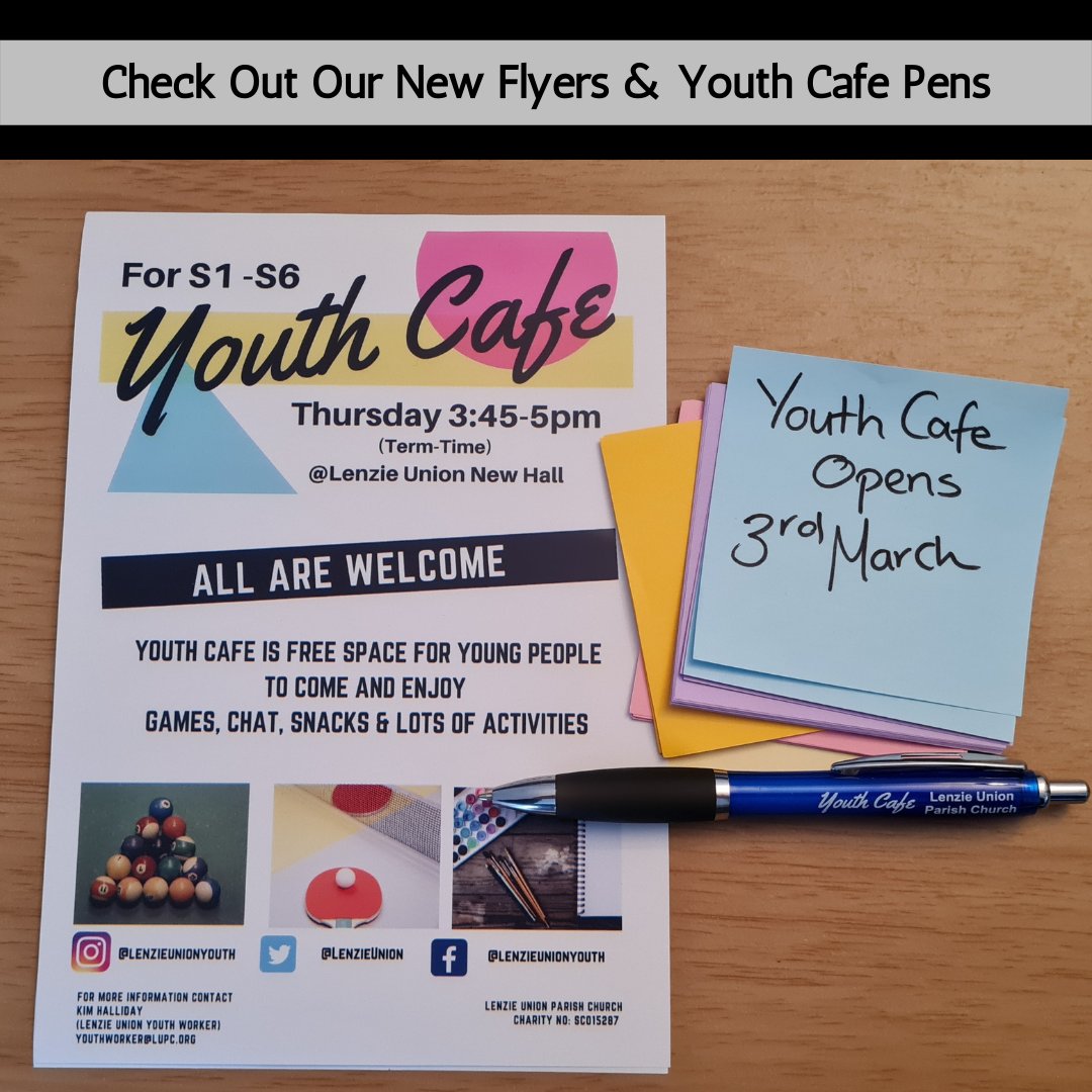 LenzieUnion's tweet photo. We are getting ready for Youth Cafe opening next Thursday 3rd of March. Youth Cafe is for young people in S1-S6 and we look forward to seeing young people at Youth Cafe. https://t.co/waEJHUwYrj