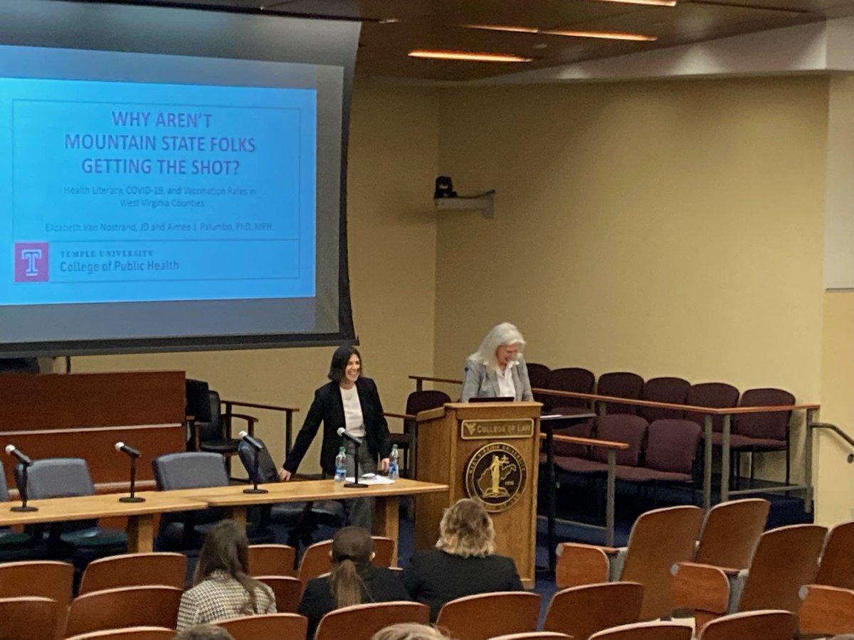 Prof. Van Nostand and Dr. Palumbo's research into the variables associated with vaccination rates in West Virginia highlighted the importance of broadband internet access and education.