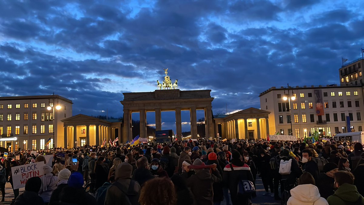 Long Live Ukraine!!! 🇺🇦🇺🇦🇺🇦 protest in Berlin against the invasion