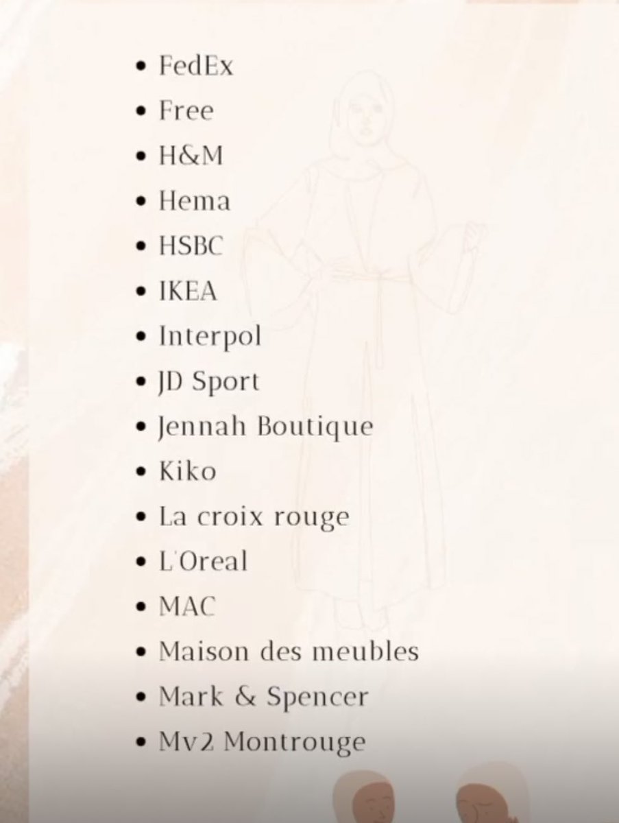 zakiOcarre's tweet photo. Voici quelques entreprise qui accepte le voile qu’ الله vous facilite mes soeur 🤍 https://t.co/mwta1jUYGr