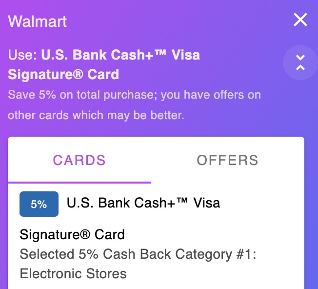 Brenex_'s tweet photo. @CardPointers Wal-Mart is not an electronic category merchant for Cash+ card https://t.co/ROOZ4WIaHO