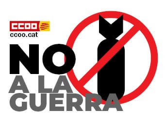 ccoocatalunya's tweet photo. NO a la guerra. https://t.co/sc0K3VQxPH