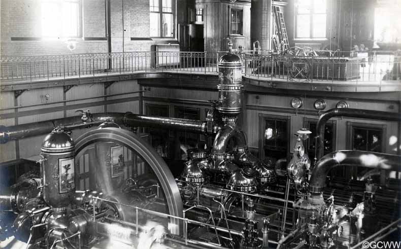 CincinnatiWater's tweet photo. It’s Throwback Thursday! Did you know GCWW has the Largest Triple Expansion Steam Engines in the world? Weighing 1,400 tons and standing 104 feet-high, the 1,000 horsepower engines are the largest triple expansion crank &amp; flywheel water pumping steam engines ever built!#EWeek22 https://t.co/JPgvWxgRzc