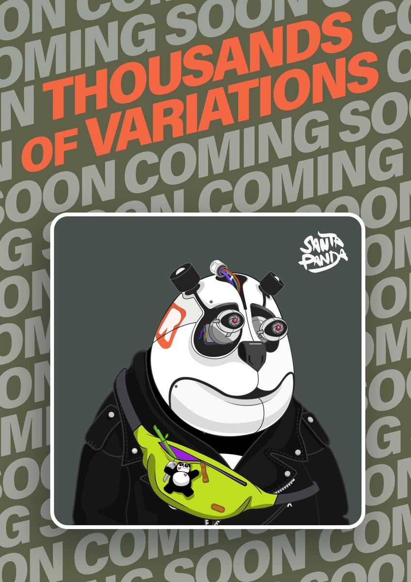 santapandanft's tweet photo. COMING SOON WITH THOUSANDS OF VARIATIONS!
@opensea
#NFTCommunity #panda #pandroid https://t.co/EBSHMP1gHZ