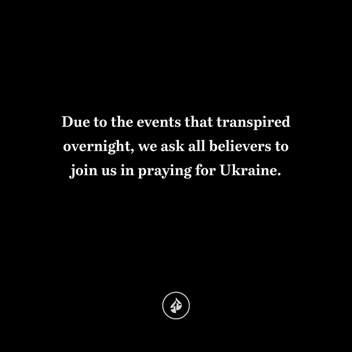 InTouchMin's tweet photo. Jesus, we come before You as we watch the events unfolding in Ukraine. Please keep the Ukrainian people safe, provide what they need, and show them that they can trust You. We also pray for the people of Russia as they see their children go to war. https://t.co/gTX8DzJ3Ic