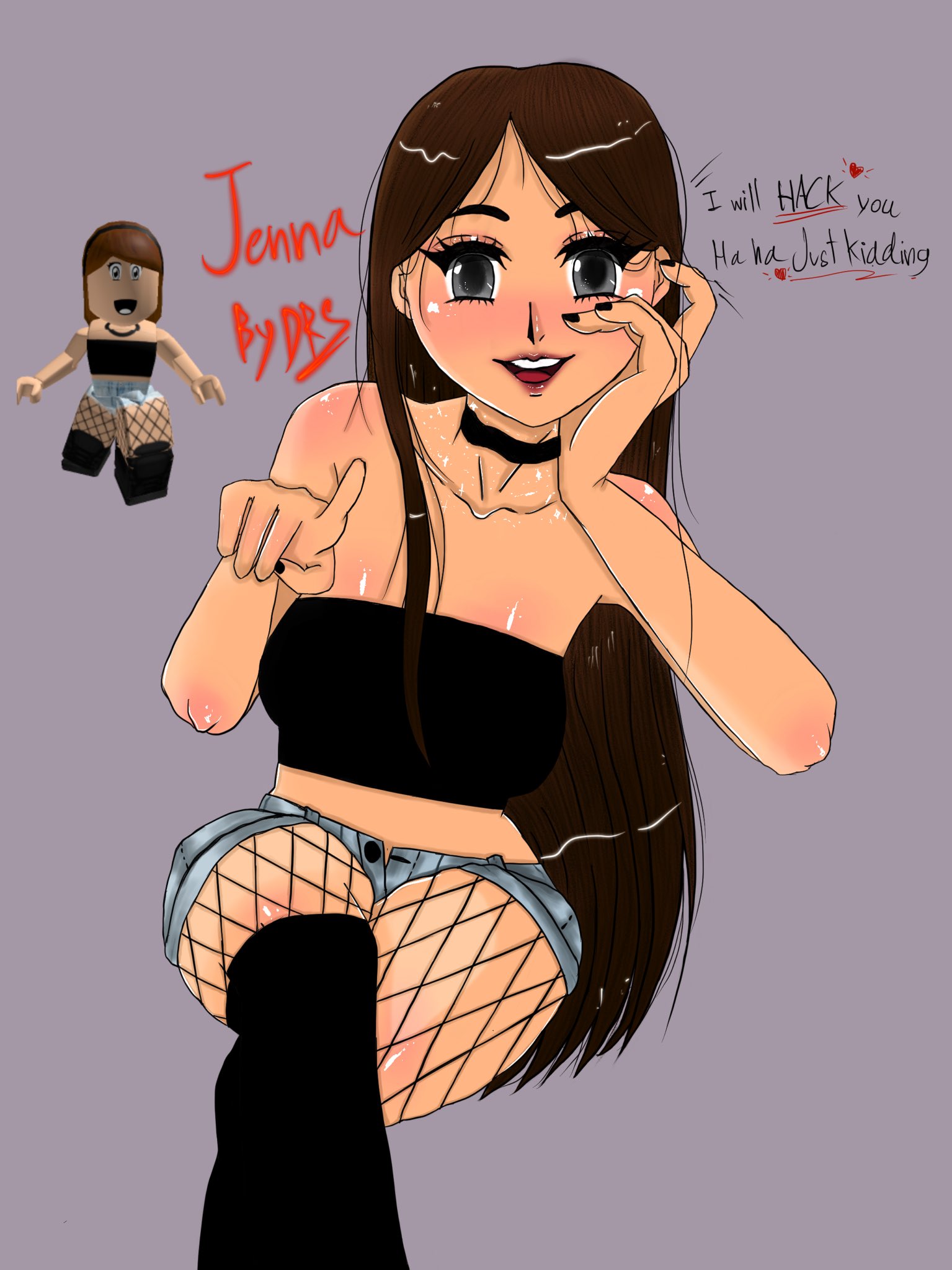 Jenna the Roblox hacker by hellohelloeee on DeviantArt