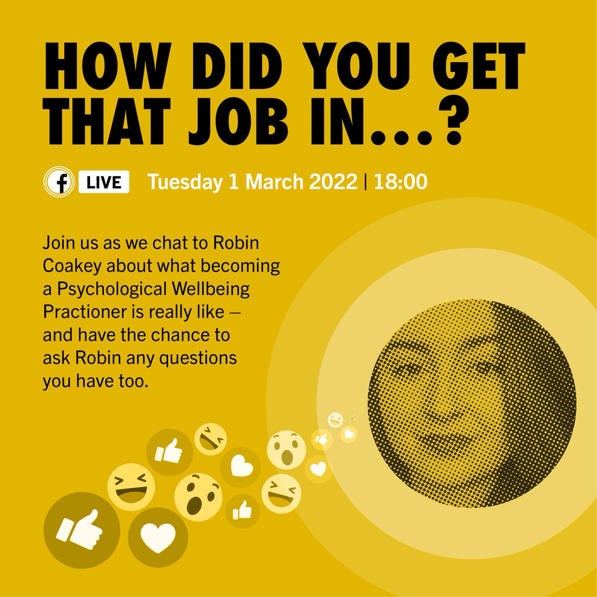 How did you get that job in...? Our brand-new series of Facebook live Q&amp;A events exploring different careers within our psychological community. 

They will happen on the first Tuesday of every month. Our first is on the 1st March at 6pm, over on Facebook: facebook.com/OfficialBPS