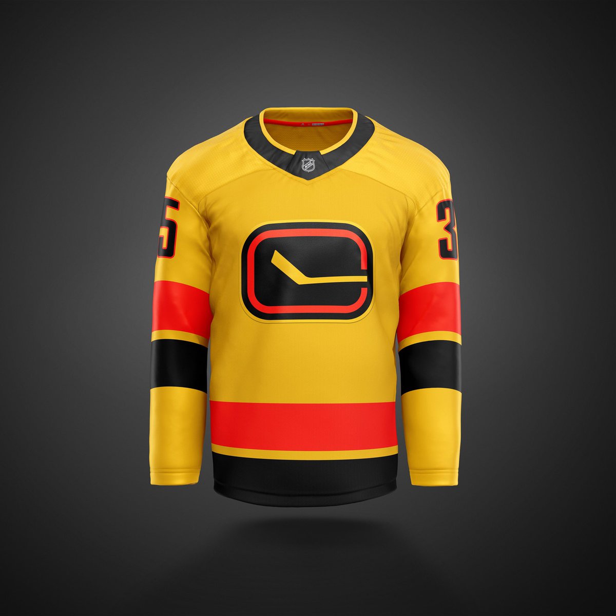 chadl's tweet photo. Hey #Canucks  lets see more of the black/red/orange.  How about this? https://t.co/i8vxzkyXEr