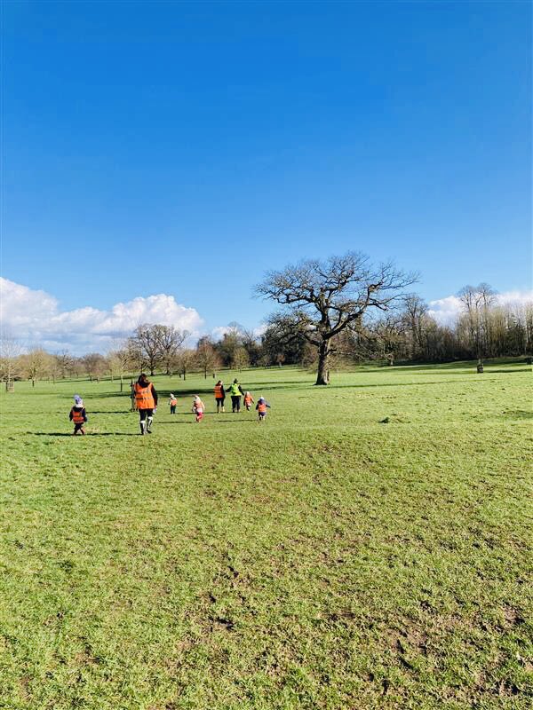 Rising Threes visited Corsham Court today. Exploring the grounds and looking for the first signs of spring. #forestschool #spring #sunshine