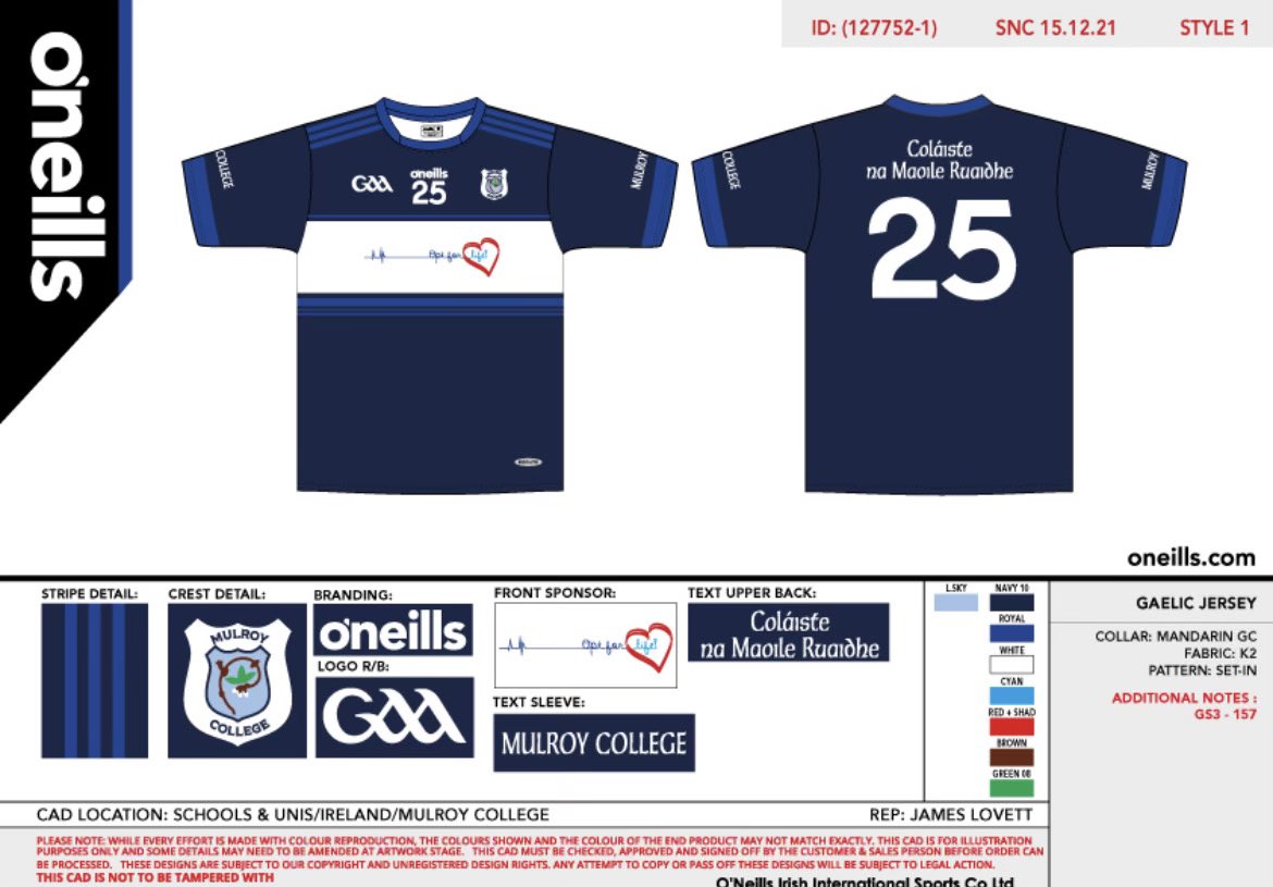 JoeBrolly1993's tweet photo. Delighted that @MulroyCollege will be spreading the life saving message of organ donation by wearing optforlife on their shirts in the future. #optforlife #makelifeyourlegacy https://t.co/veKsiDZXLY