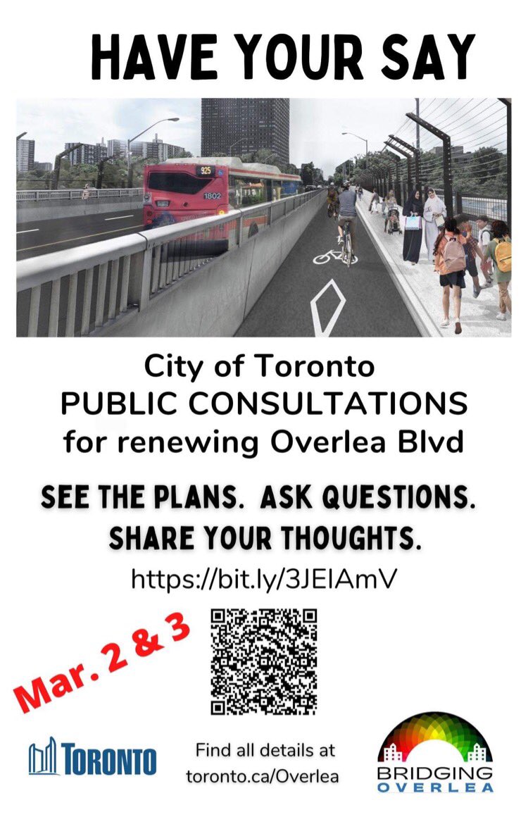 BridgeOverlea's tweet image. Have your say  for the Overlea Bridge on March 2nd and 3rd and visit bit.ly/3JRvQJQ