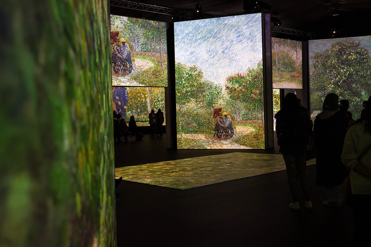 TheChristie's tweet photo. We've been at Salford Quays today where it's the last week to see the amazing @VanGoghAliveUK exhibition. 🎨

So far £65,361 has been raised from ticket donations to help support a refurbishment of the art room at The Christie. 👏 

Find out more 👉 https://t.co/g5H251xCV2 https://t.co/jEEXku2qN7