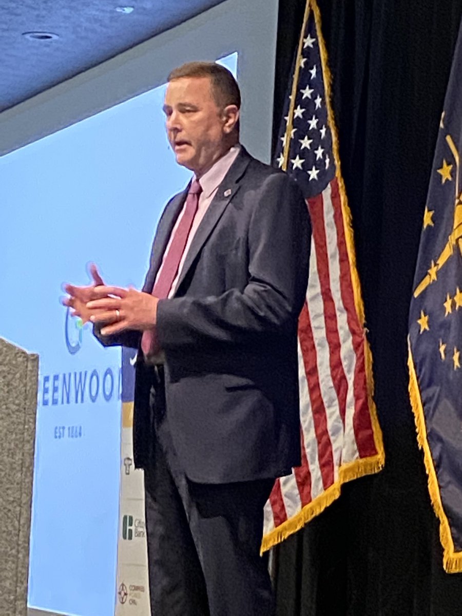 ⁦<a href="/MayorMarkMyers/">Mayor Mark Myers</a>⁩ kicks off his eleventh Greenwood State of the City address.  Appreciate the opportunity for ⁦<a href="/AspireJohnsonCo/">Aspire Economic Development + Chamber Alliance</a>⁩ to host him!