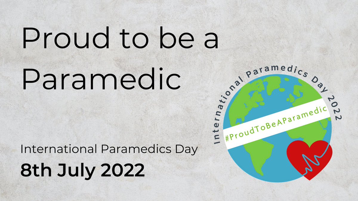 The theme for the first ever #InternationalParamedicsDay is #ProudToBeAParamedic. We hope #paramedics from around the world will come together to share their proudest moments of working in #paramedicine. 

Find out how you can get involved at internationalparamedicsday.com