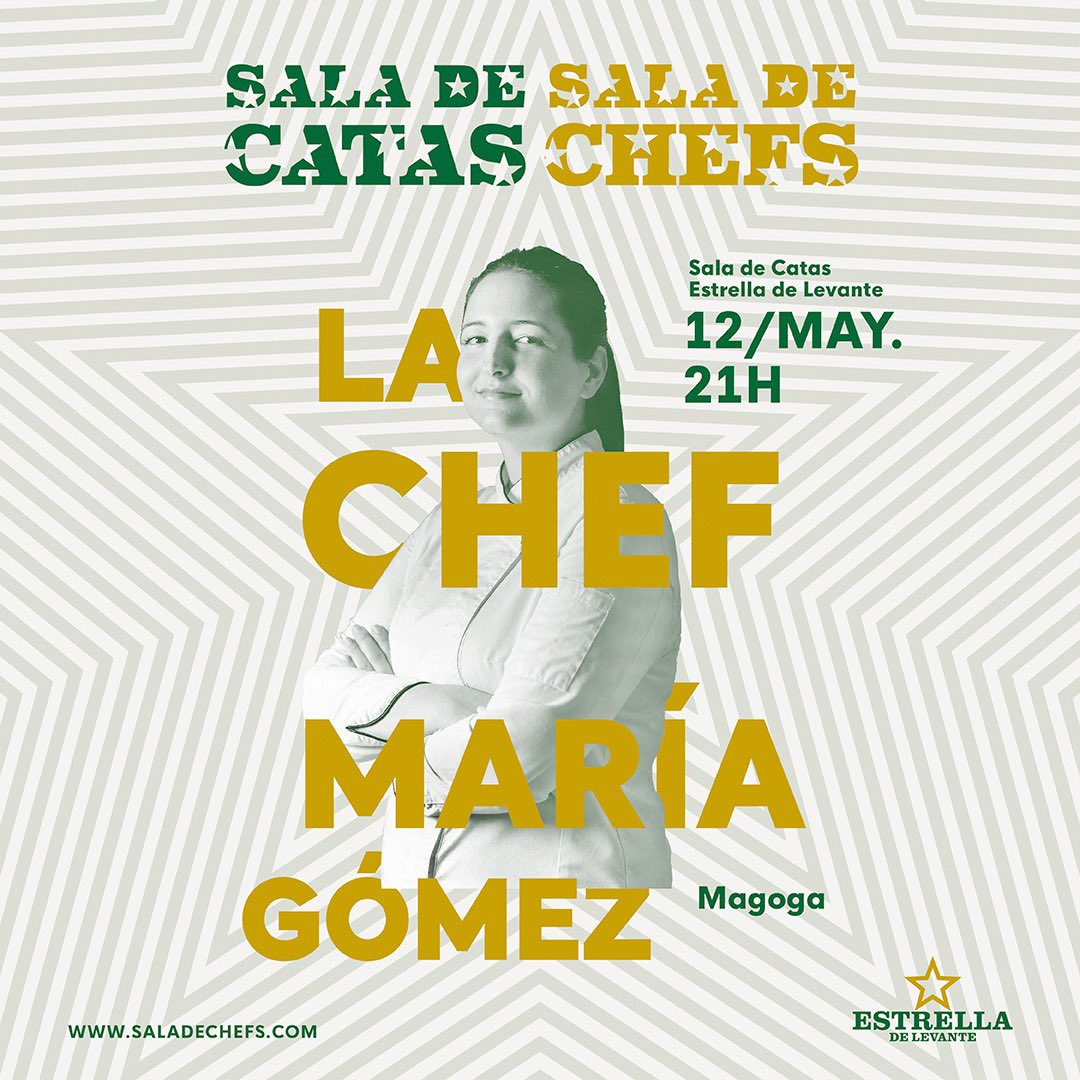 paulaminguezmtz's tweet image. Mañana, a partir de las 12h, se podrán reservar las 3 próximas cenas de #SaladeChefs @estrellalevante 

⭐️ 31 marzo 21h @dlcocinero 
⭐️ 28 abril 21h @David_Alborada 
⭐️ 12 mayo 21h @Magoga_ 

Reservas a través de la página web ➡️saladechefs.com