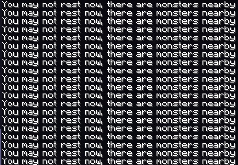 The game may not be. You May not rest Now there are Monsters nearby. You cant Sleep there are Monsters nearby. There is there are Монстер. You May not rest Now there are Monsters nearby перевод.