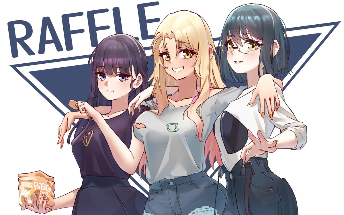 3 for 3000! Art Raffle with up to 3 winners* 
(Don't except 4000 to have 4🤧)

Participate (1 week):
Just retweet this and make sure you're following me.

*The illustration will be similar style as this one, separated into 3 Free different Torso Commissions to the winners;