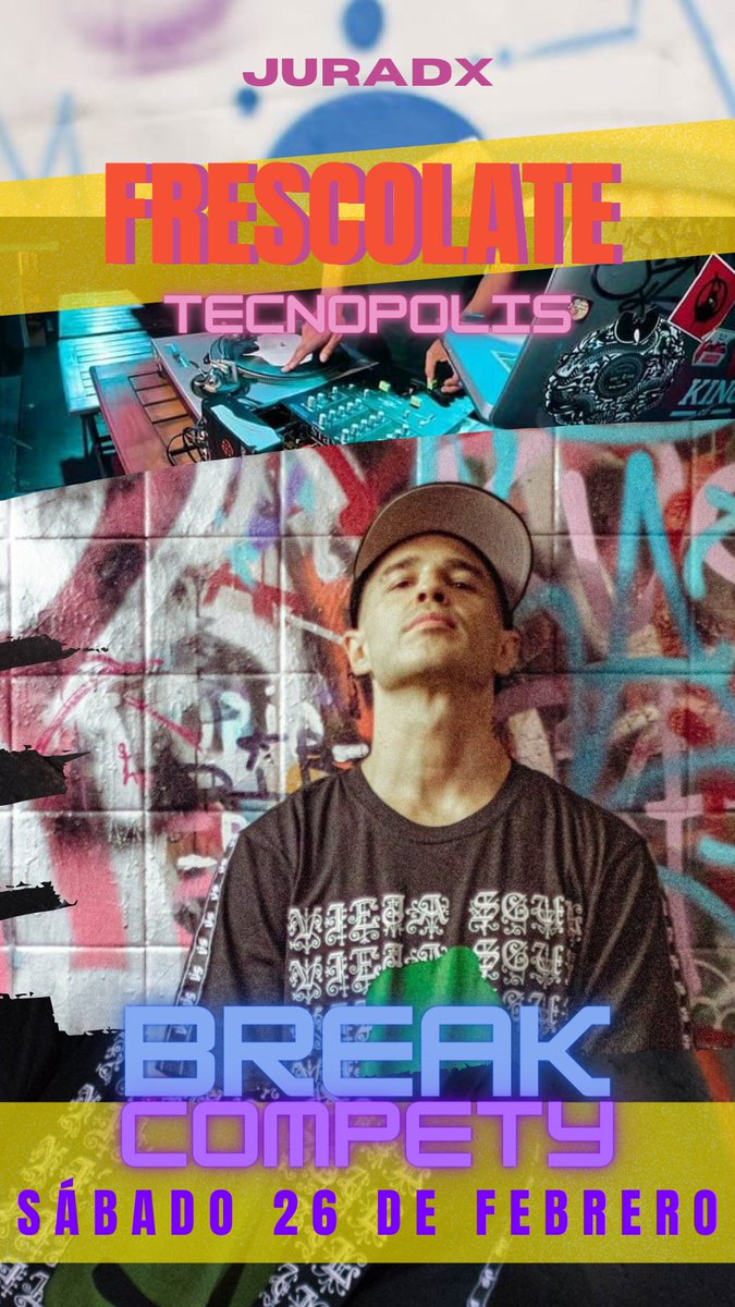 frescolate's tweet photo. Sábado 26 de Febrero te invito a tecnopolis al nuevo proyecto " La breakcompety " es un nuevo formato que muestra las habilidades en conjunto y por separado de una dupla de un MC y un B.Boy/B.Girl llevando a otro nivel los sentidos del espectador 16hs ! https://t.co/kSmr4iS6bD