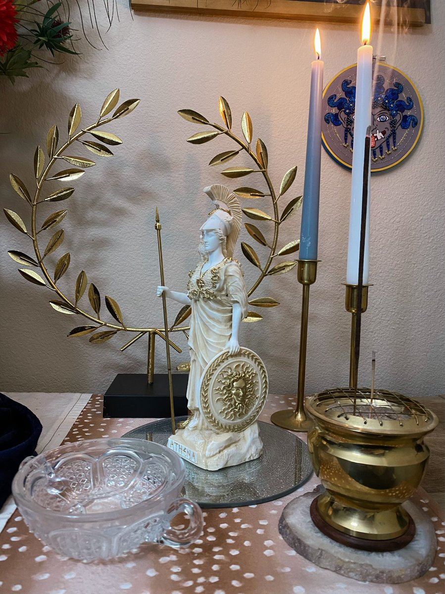 florafemina's tweet photo. Morning prayers included recitation of Orphic Hymns 62 (Dike) and 63 (Justice). 🙏🏻 May tyrants find their schemes forever spoiled, and in the face of adversity, let the people be filled with strength. https://t.co/6SoMJSJCQd