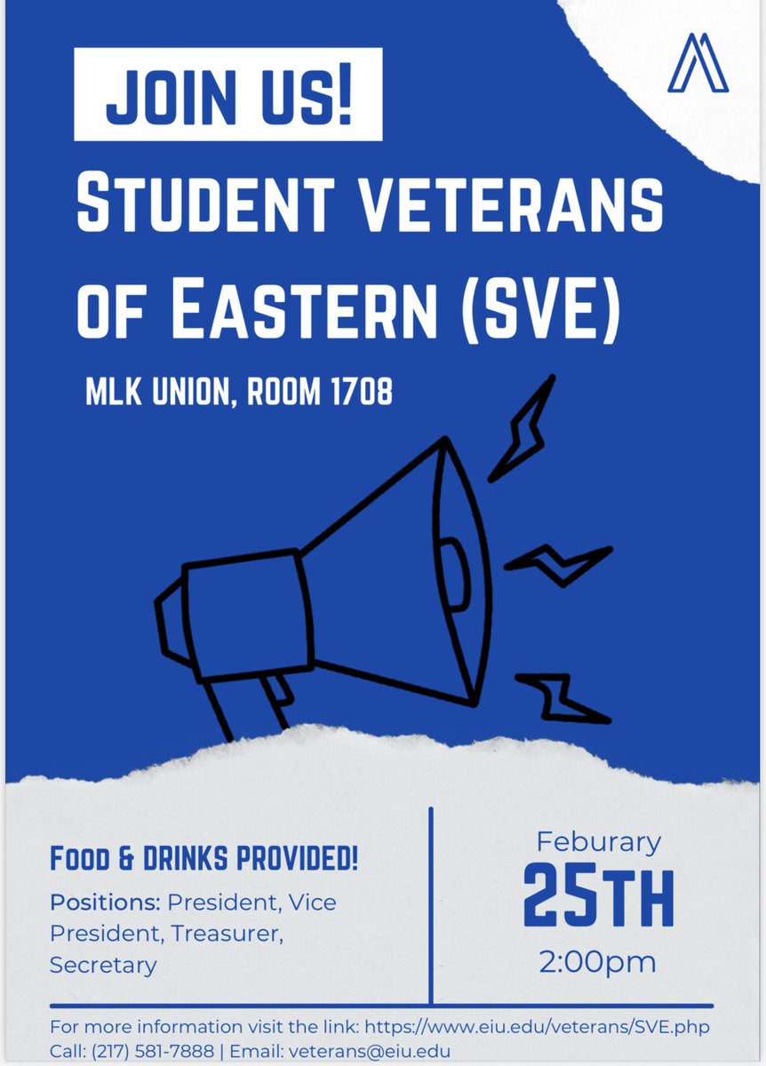 We will have our 1st SVE meeting tomorrow, February 25th at 2pm. We will meet in the MLK Union, Room 1708 -- food and drinks will be provided. See you there!
