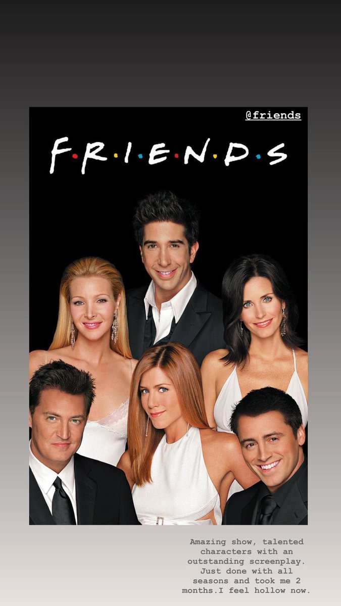 wintsetmoe's tweet photo. Amazing show,talented characters with outstanding screenplay @FriendsTV just done watching the finale and took me 2 months. I feel hollow and sad now. https://t.co/ZXAx8atMpv