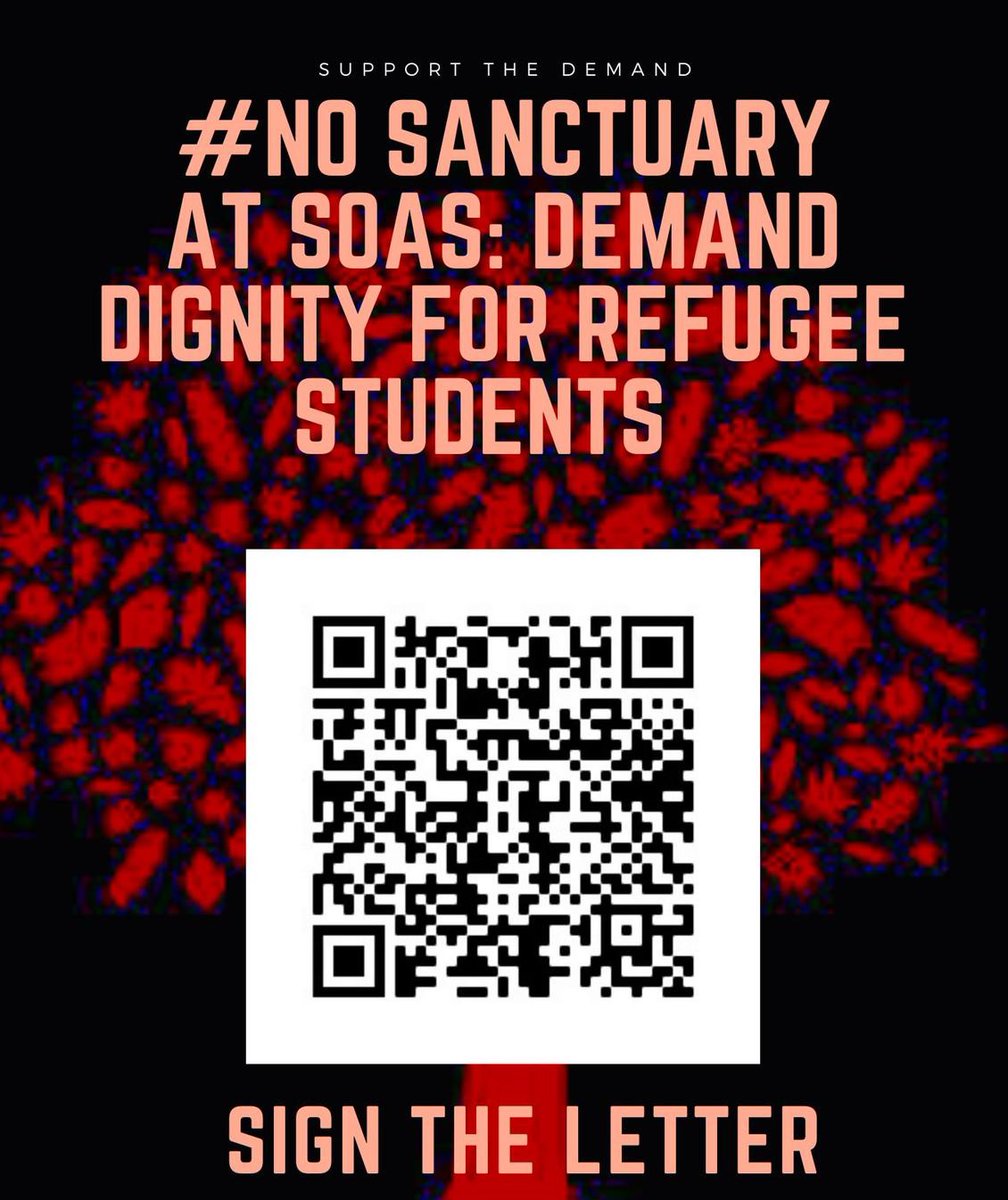 🚨URGENT

Support #NoSanctuaryAtSOAS, a campaign set up by <a href="/UnisNotBorders/">UnisResistBorders #WearAMask #BordersKillKnowledge</a>, <a href="/soassu/">SOAS Students' Union</a>, <a href="/Omanfreedom090/">khalfan issa</a> &amp; refugee students demanding better treatment &amp; support on the SOAS sanctuary scholarship programme. 

‼️ Sign the letter: docs.google.com/forms/d/e/1FAI…

#UCUstrike 
#FourFights