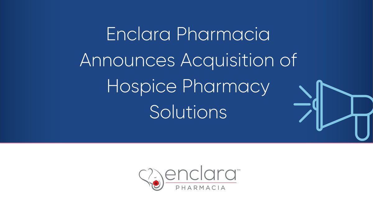 Hospice Pharmacy Solutions is pleased to share that we have been acquired by Enclara Pharmacia. This acquisition represents an exciting opportunity to provide additional clinical resources to our valued clients. Read more: lnkd.in/eTK6Kv9D