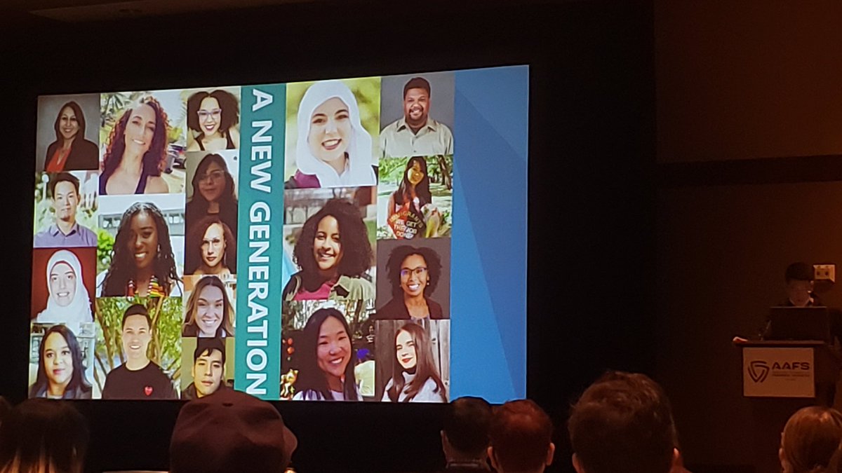 melmbeasley's tweet photo. A new generation is here! As a Hispanic woman (my biological father is Mexican but my single mother gave me her last name) this image makes me very proud. The next 50 years in #forensicanthro and the Anth Section at @The_AAFS will continue this diverse and inclusive trend https://t.co/6FpFrEXVP9
