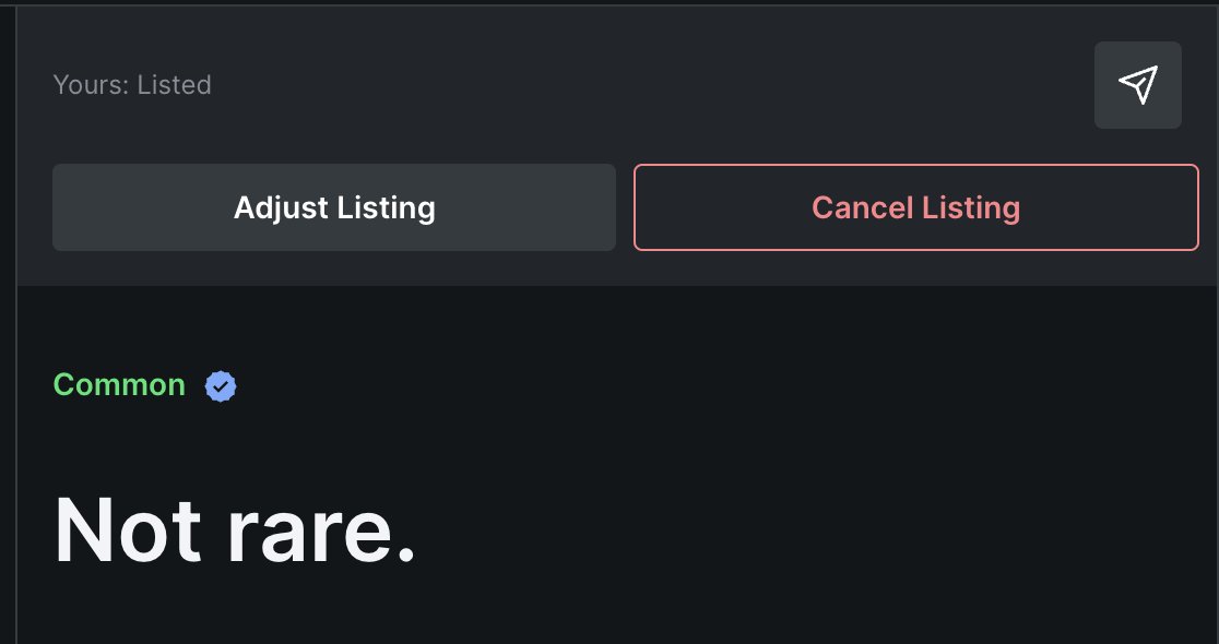 Something you've all been waiting for. 

You can now lower the price of your listings for free!

👀💎looksrare.org
