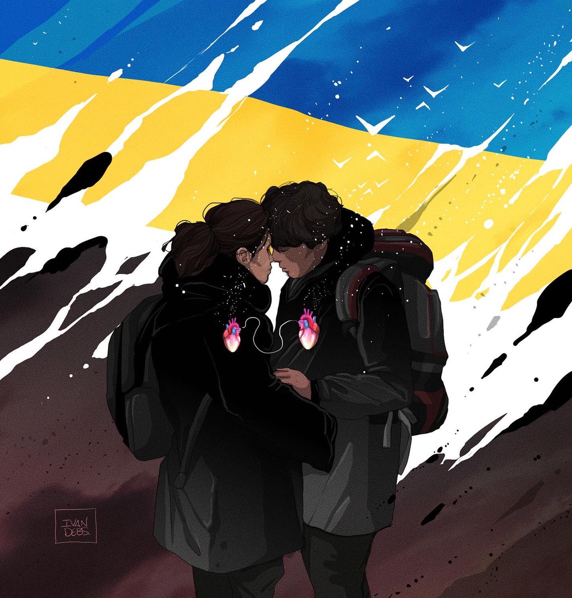 💔 All my love and courage to the Ukrainian people #ukraine