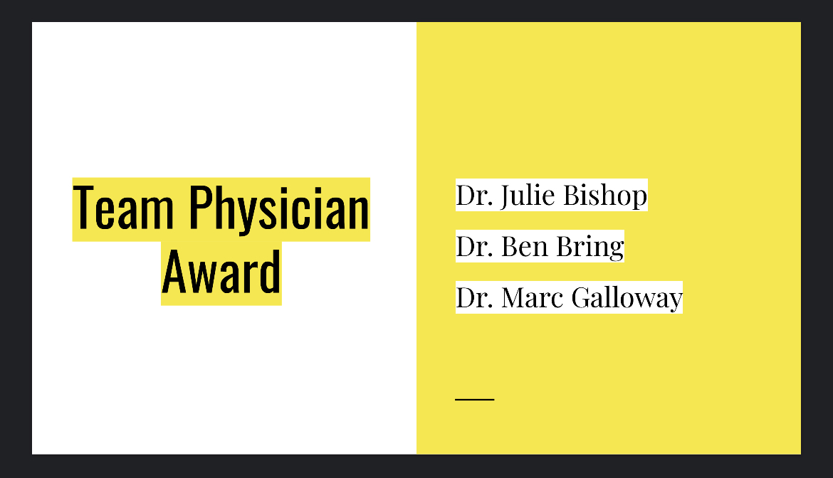 OhioATA's tweet photo. Team Physician Award https://t.co/ZRwNt8paYZ