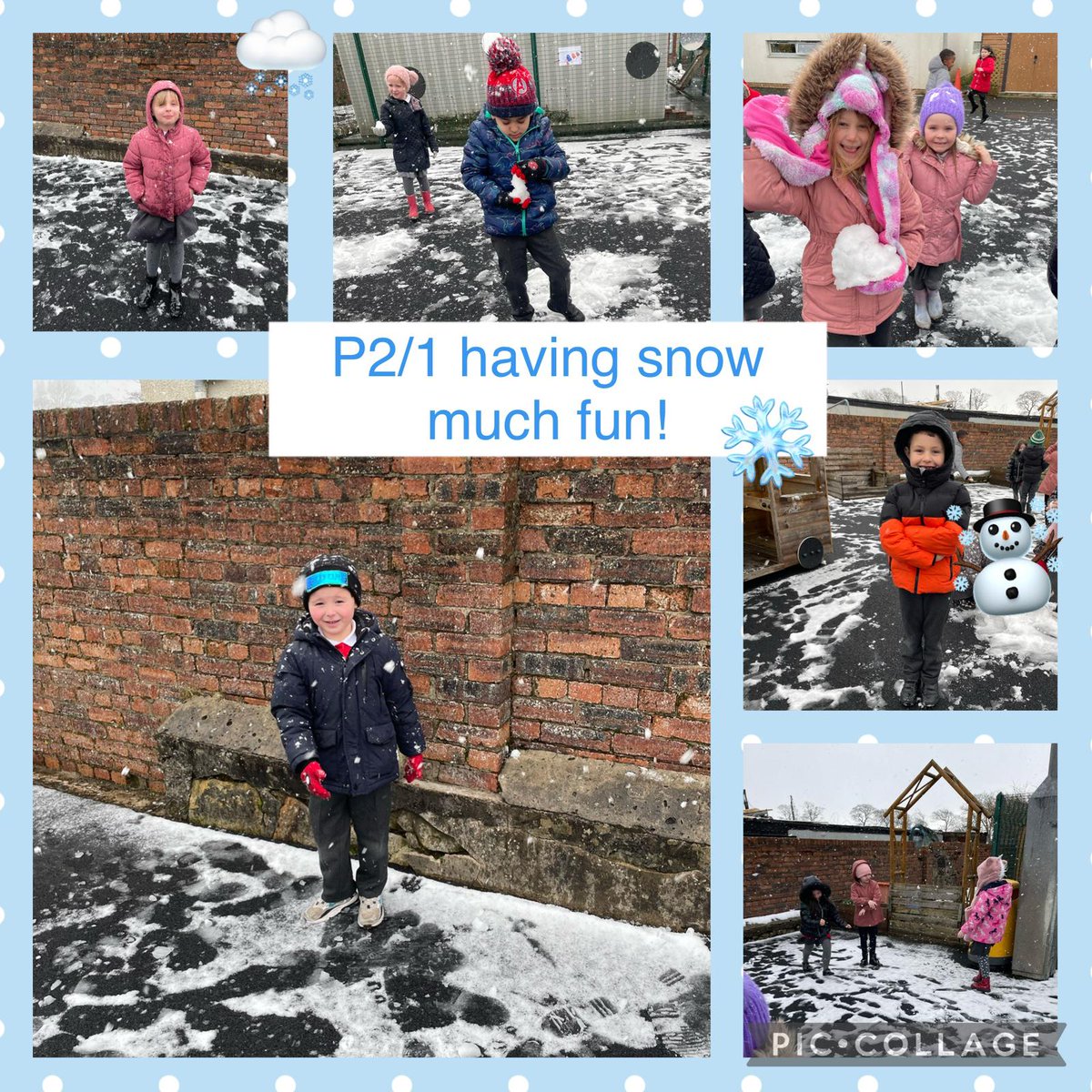glencairn_ps's tweet photo. P2/1 loved the snow day! They had lots of fun playing in the snow, using this to write a description ☃️❄️ #SnowDay #funwithwriting https://t.co/bmW1WO8div