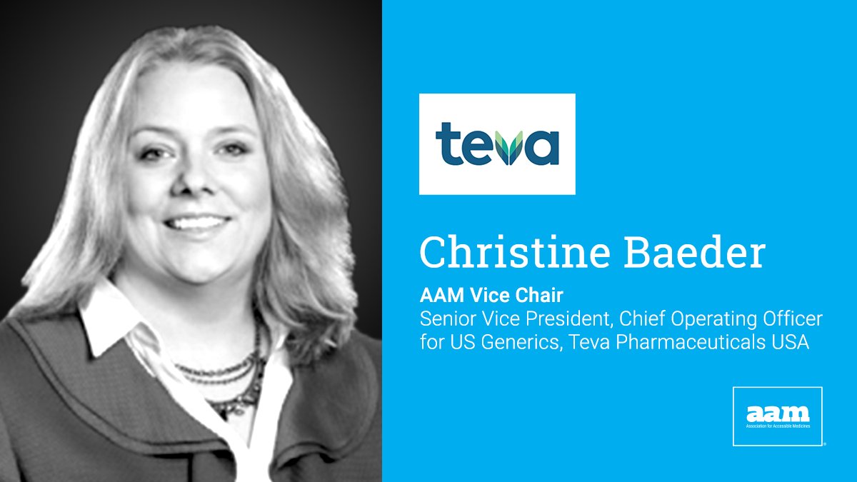 AAM (@accessiblemeds) on Twitter photo In this @Pharma_Intell interview, #AAMBoard Vice Chair Christine Baeder (Senior Vice President, Chief Operating Officer for US Generics <a href="/TevaUSA/">Teva Pharmaceuticals</a>) explores the challenges and opportunities of #ComplexGenerics.
Read: …nerics.pharmaintelligence.informa.com/GB151308/Tevas… In this @Pharma_Intell interview, #AAMBoard Vice Chair Christine Baeder (Senior Vice President, Chief Operating Officer for US Generics <a href="/TevaUSA/">Teva Pharmaceuticals</a>) explores the challenges and opportunities of #ComplexGenerics.
Read: …nerics.pharmaintelligence.informa.com/GB151308/Tevas…