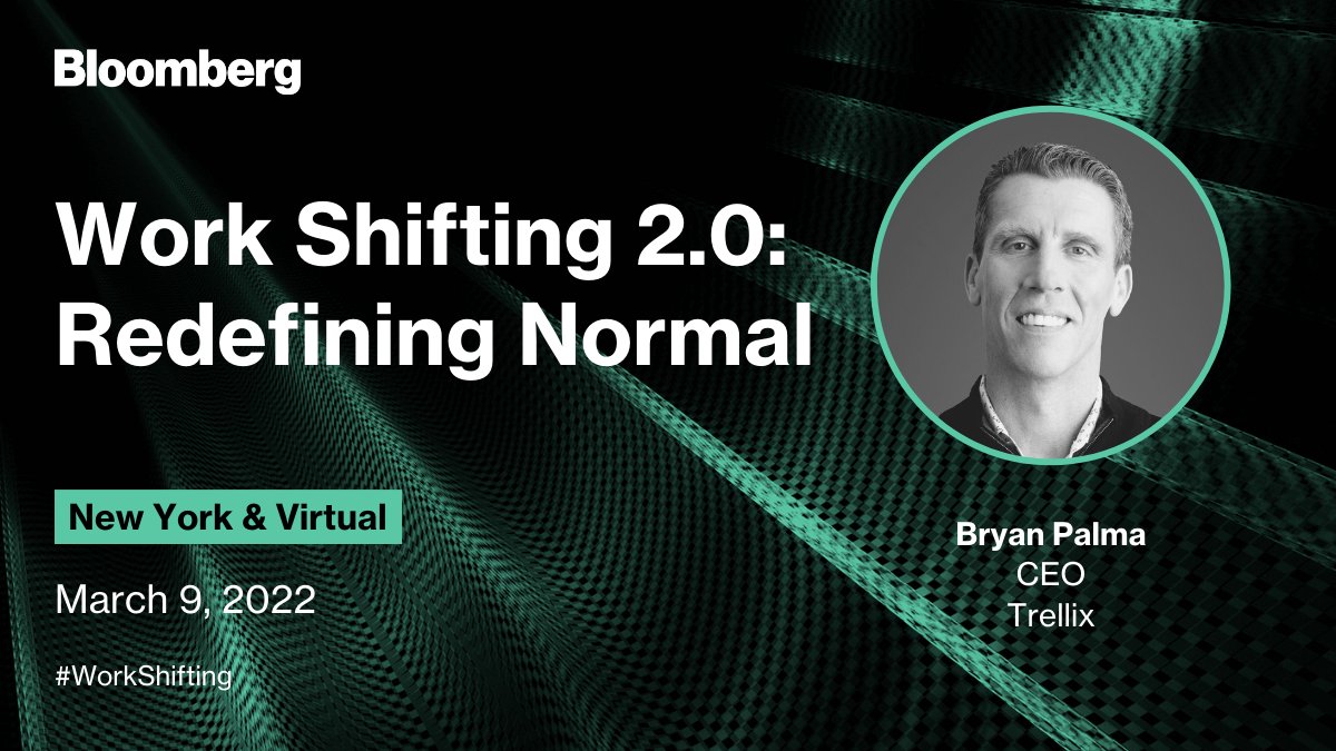 BloombergLive's tweet photo. After two years of remote work, managers have to ask themselves is more tech actually better? We're discussing cybersecurity, connectivity, and digital growth with CEO @Trellix @BryanJPalma. https://t.co/iekVia9CU3 https://t.co/VBLUHKkb4R